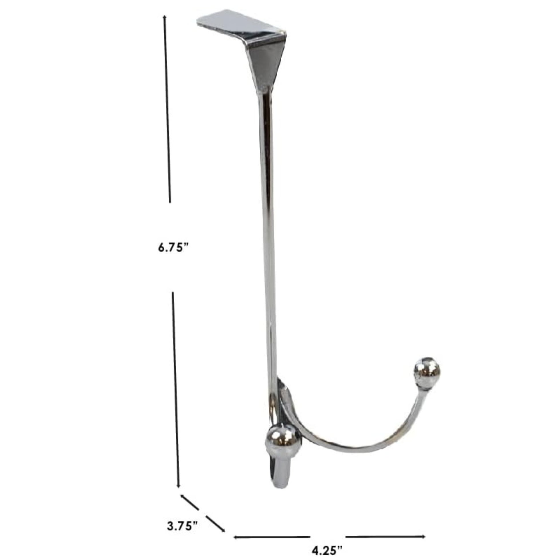 Two Prong Stainless Steel Over-the-Door Hook 1CT