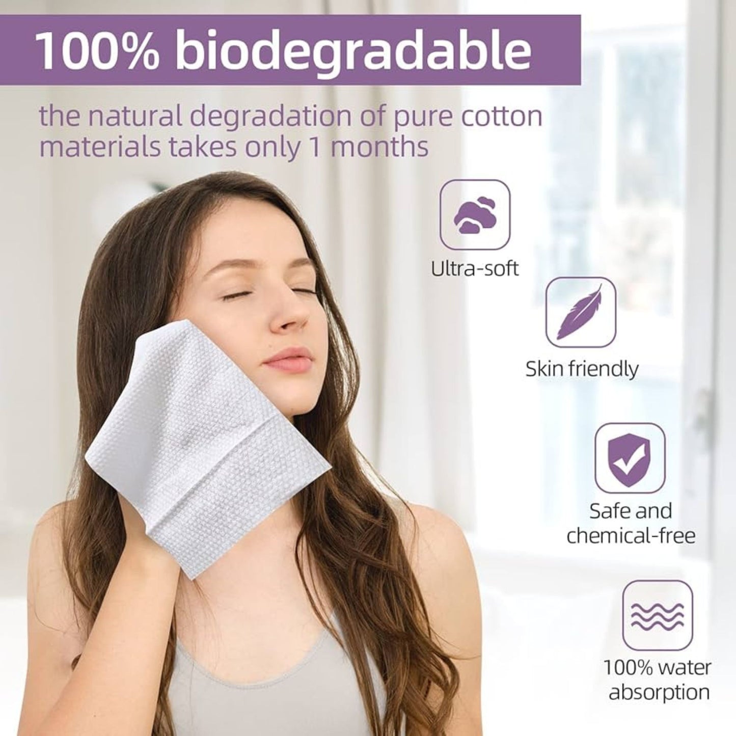 Modess Disposable Face Towels – 30CT
