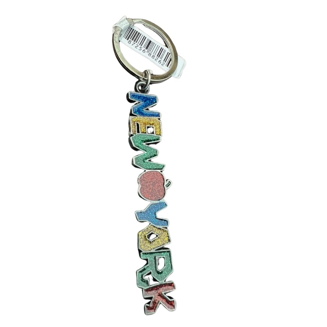 Multicolor Glittered New York Keychain Souvenir – Sparkling NYC Keepsake