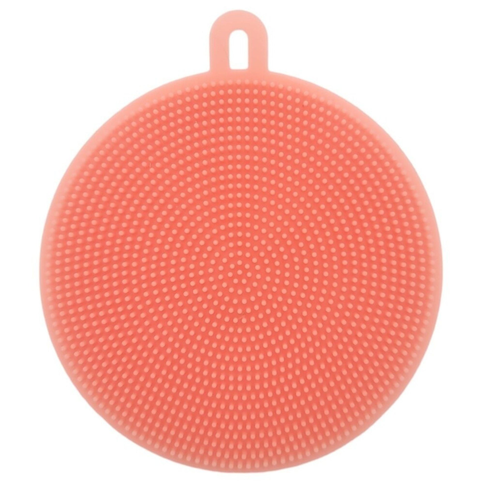 4.3" Round Silicone Sponge Scrubber