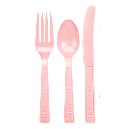 Disposable Pink Combo Cutlery Set
