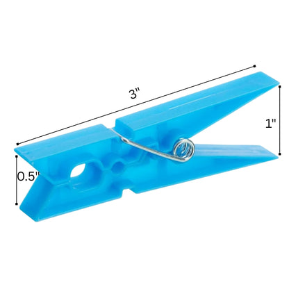 4-Color Waterproof Plastic Clothes Pegs