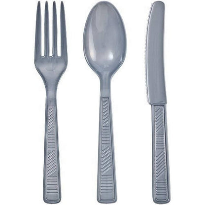 Disposable Silver Combo Cutlery Set