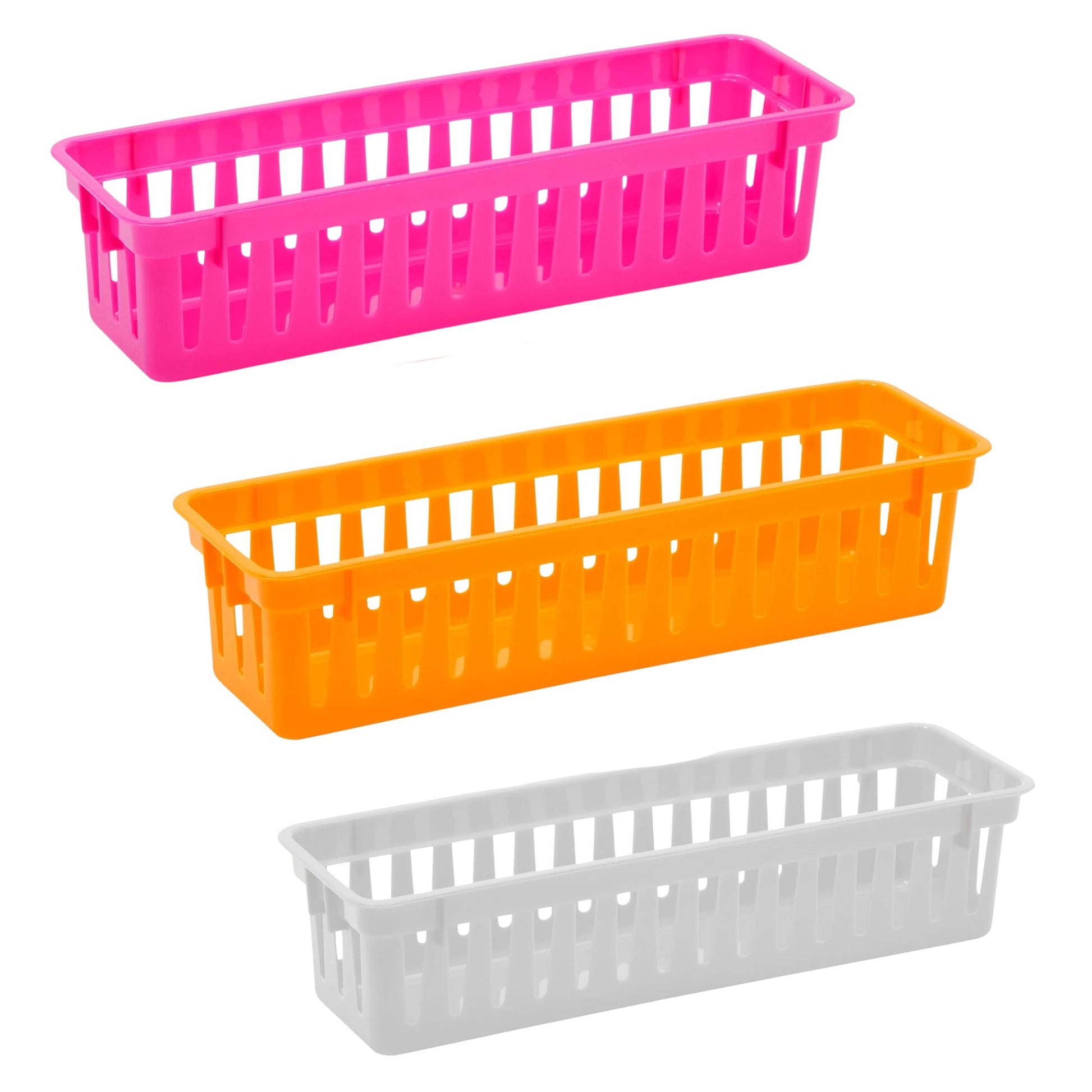 Rectangular 10.3"x3.25"x2.37" Slim Plastic Organizer 1CT