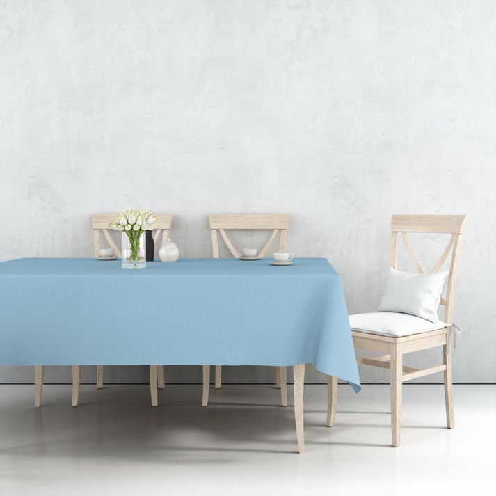 Tablecover Plastic Light Blue Rectangular 