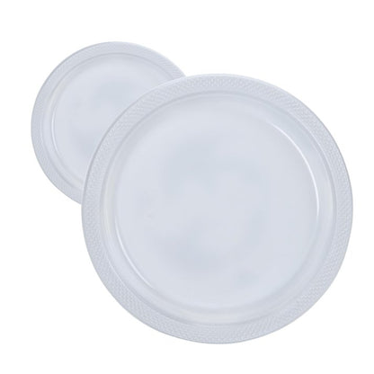 Disposable 9" Clear  Diner Plastic Plates